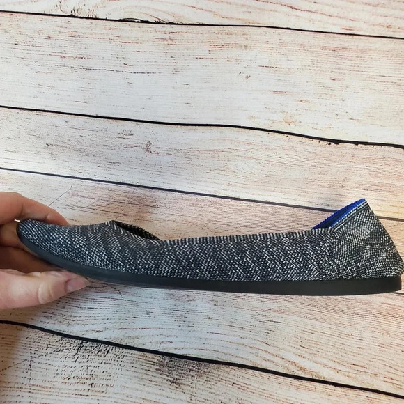 Rothys Womens Size 10 Granite Heather "The Point" Pointed Toe Ballet Flats - Picture 8 of 12